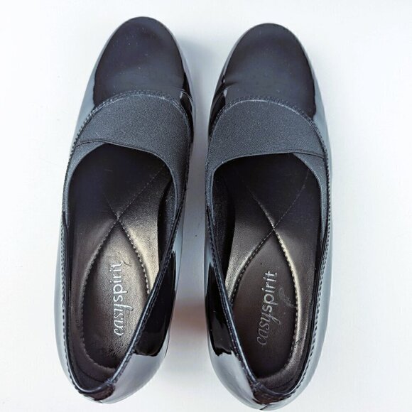 Easy Spirit Black Patent Leather Heels 6.5M - Picture 7 of 11